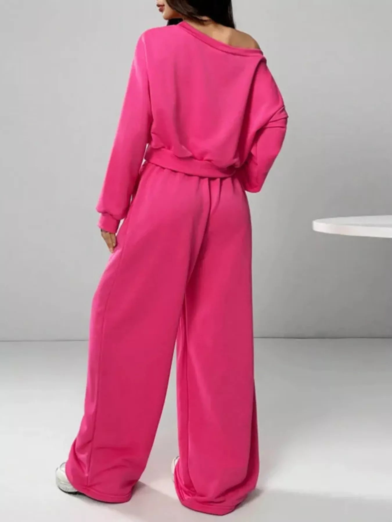 Hazel Blues® | Boat Neck Long Sleeve Top and Pants Set