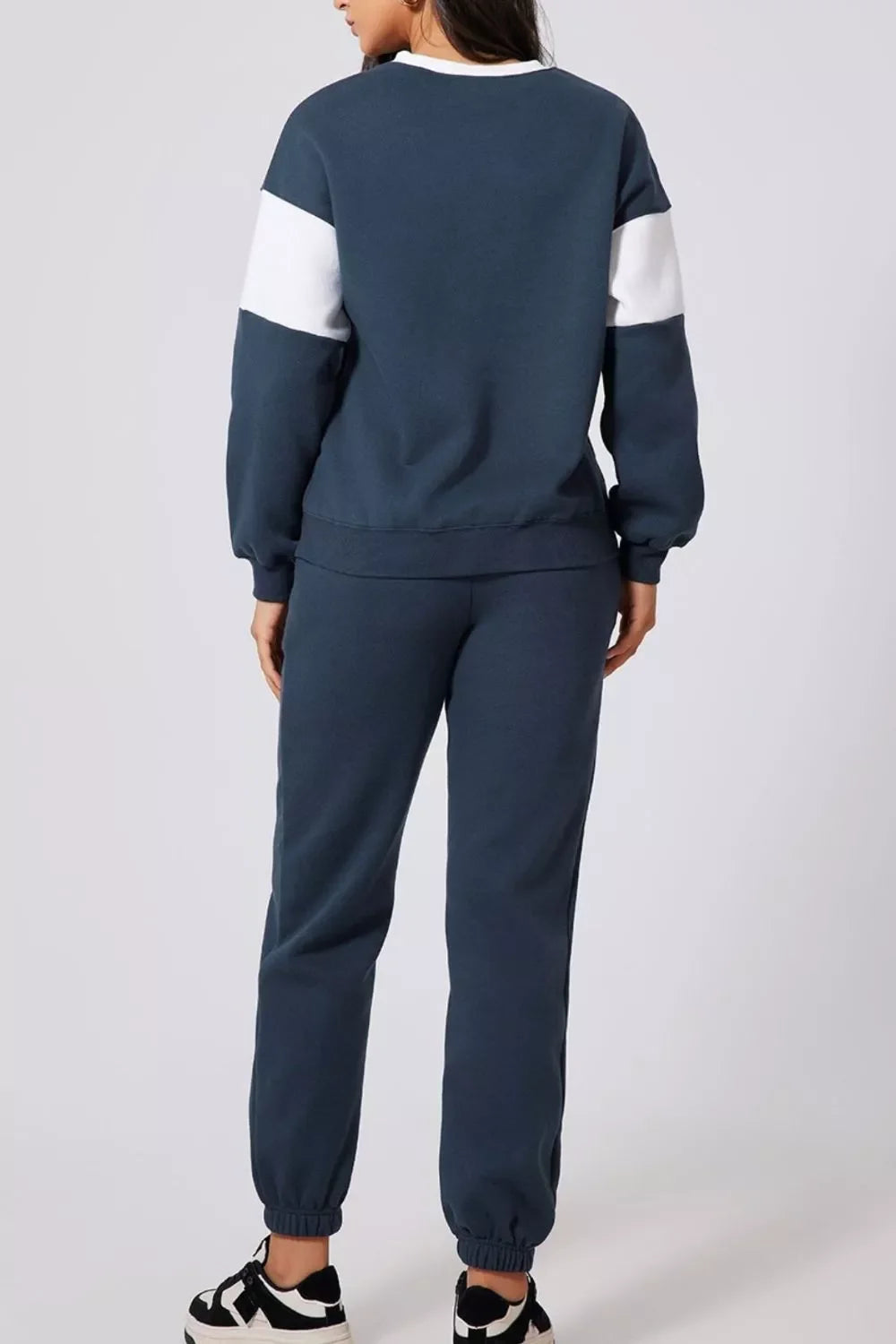 Hazel Blues® | Drop Shoulder Loose Sweatshirt and Joggers Active Set