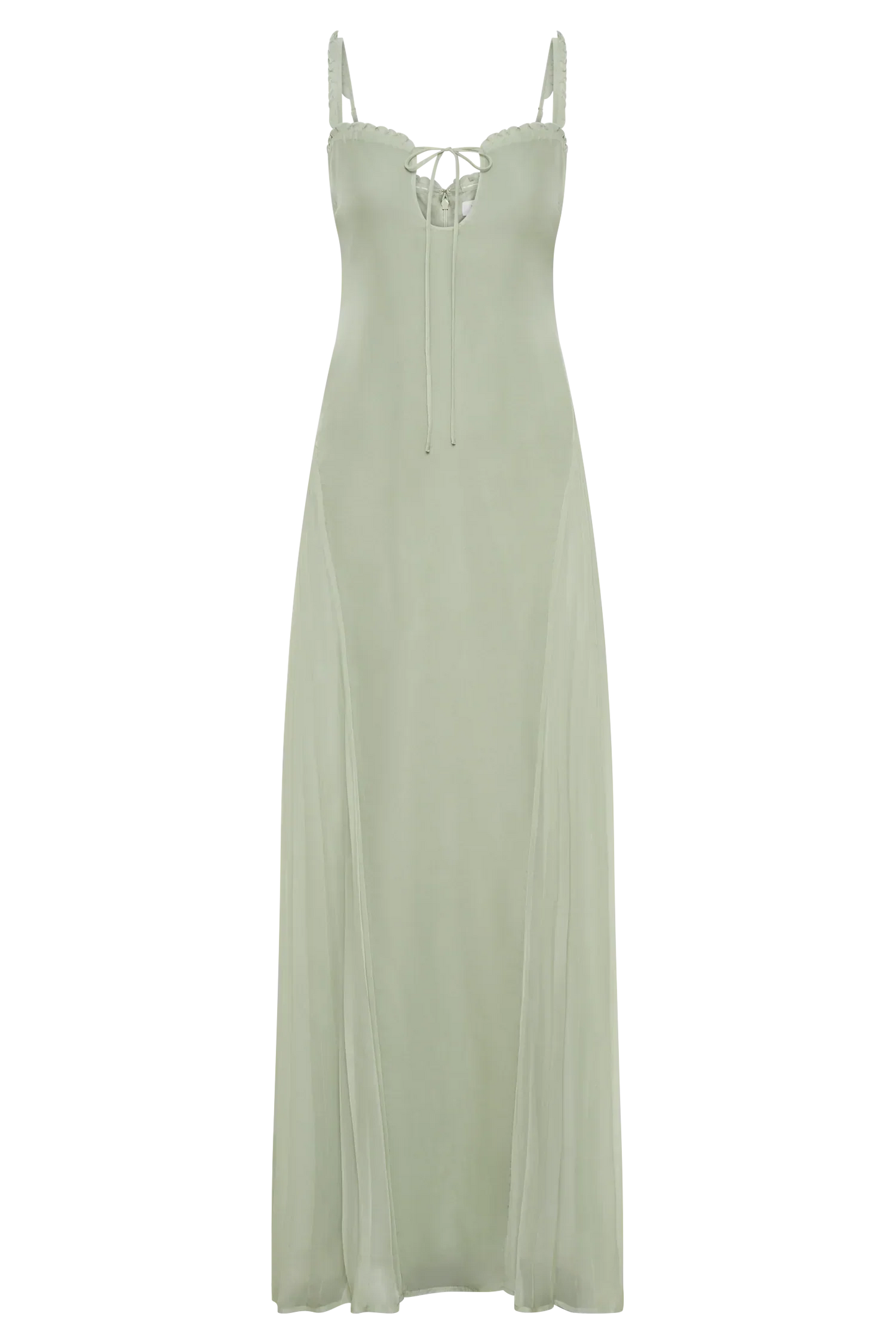 Saira Chiffon Maxi Dress - Pastel Green
