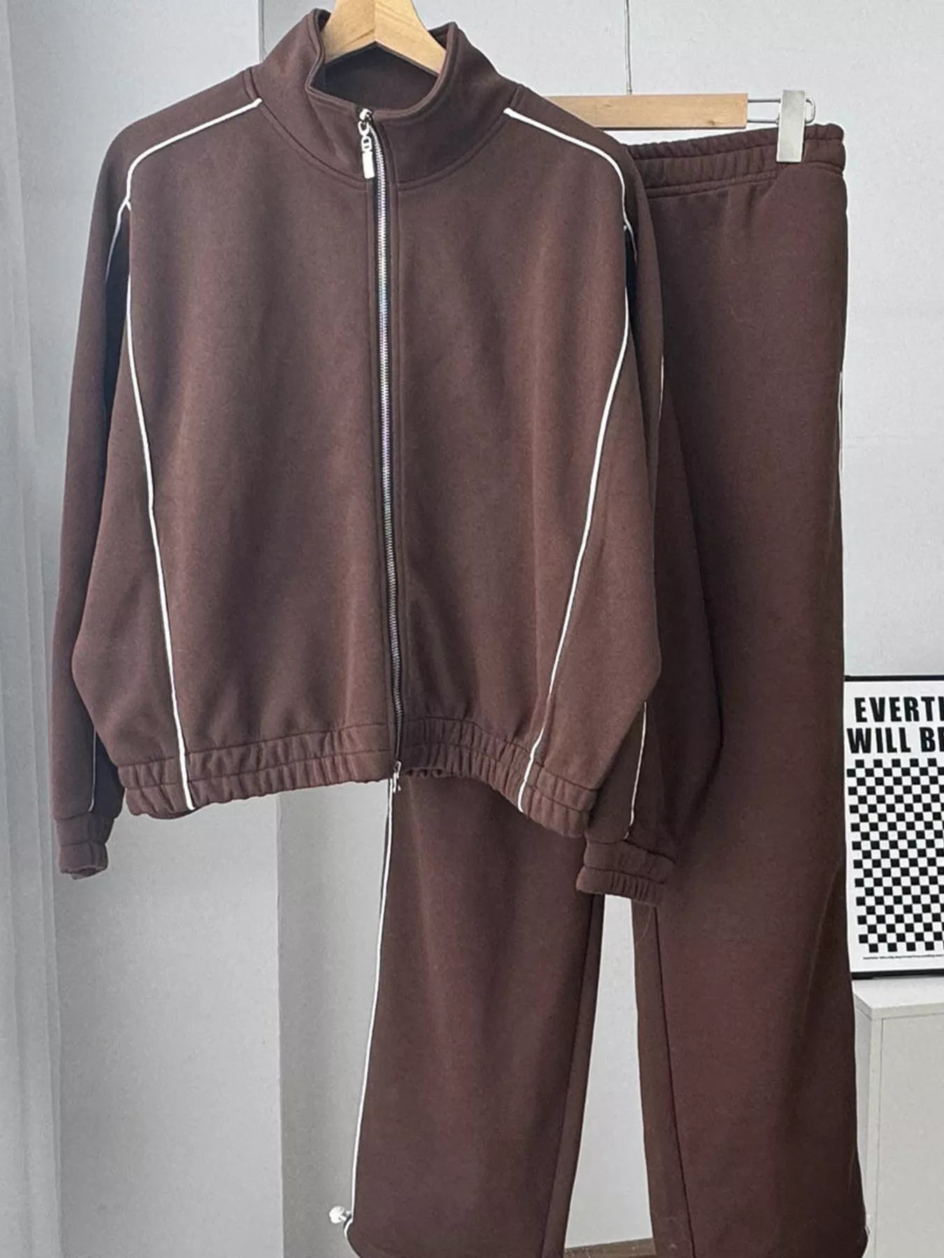 Hazel Blues® | Zip Up Outerwear and Joggers Set