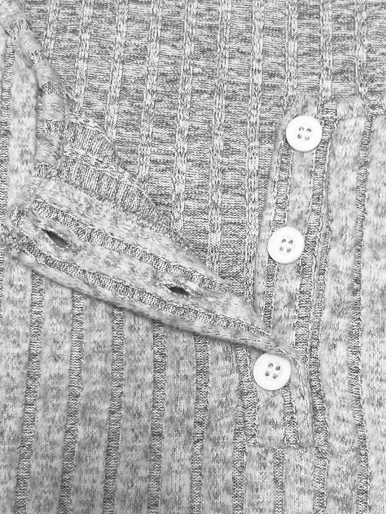 Hazel Blues® | Ribbed Button Front Dress and Cardigan Sweater Set