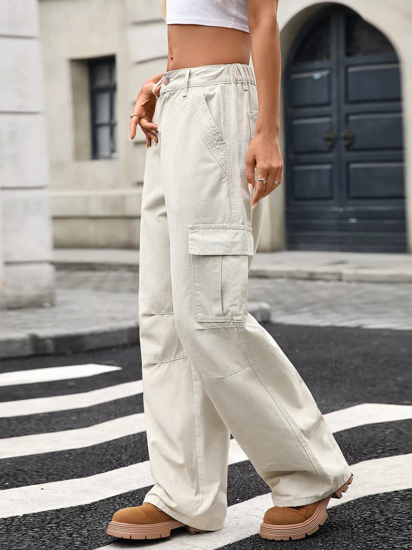 Hazel Blues® |  Relaxed Fit Cargo Jeans