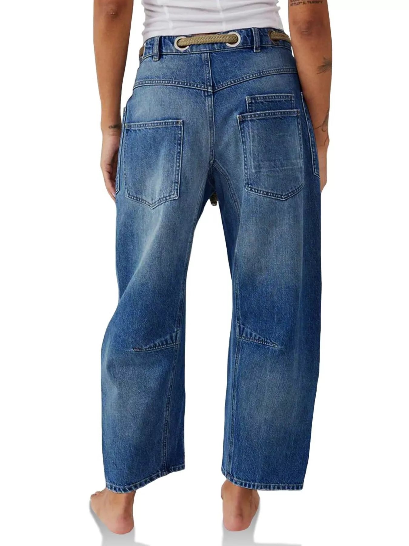 Hazel Blues® |  Washed Wide Leg Jeans