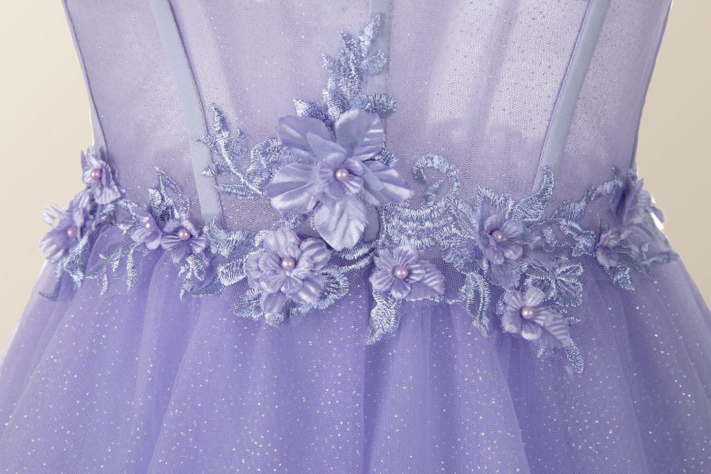 Lavender Corset A-line Short Homecoming Dress