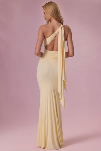 Jersey Bridesmaid Dress in Butter Yellow