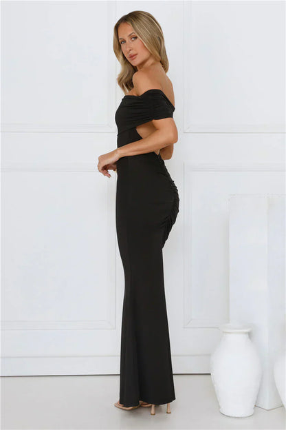Vibe On Point Off Shoulder Maxi Dress