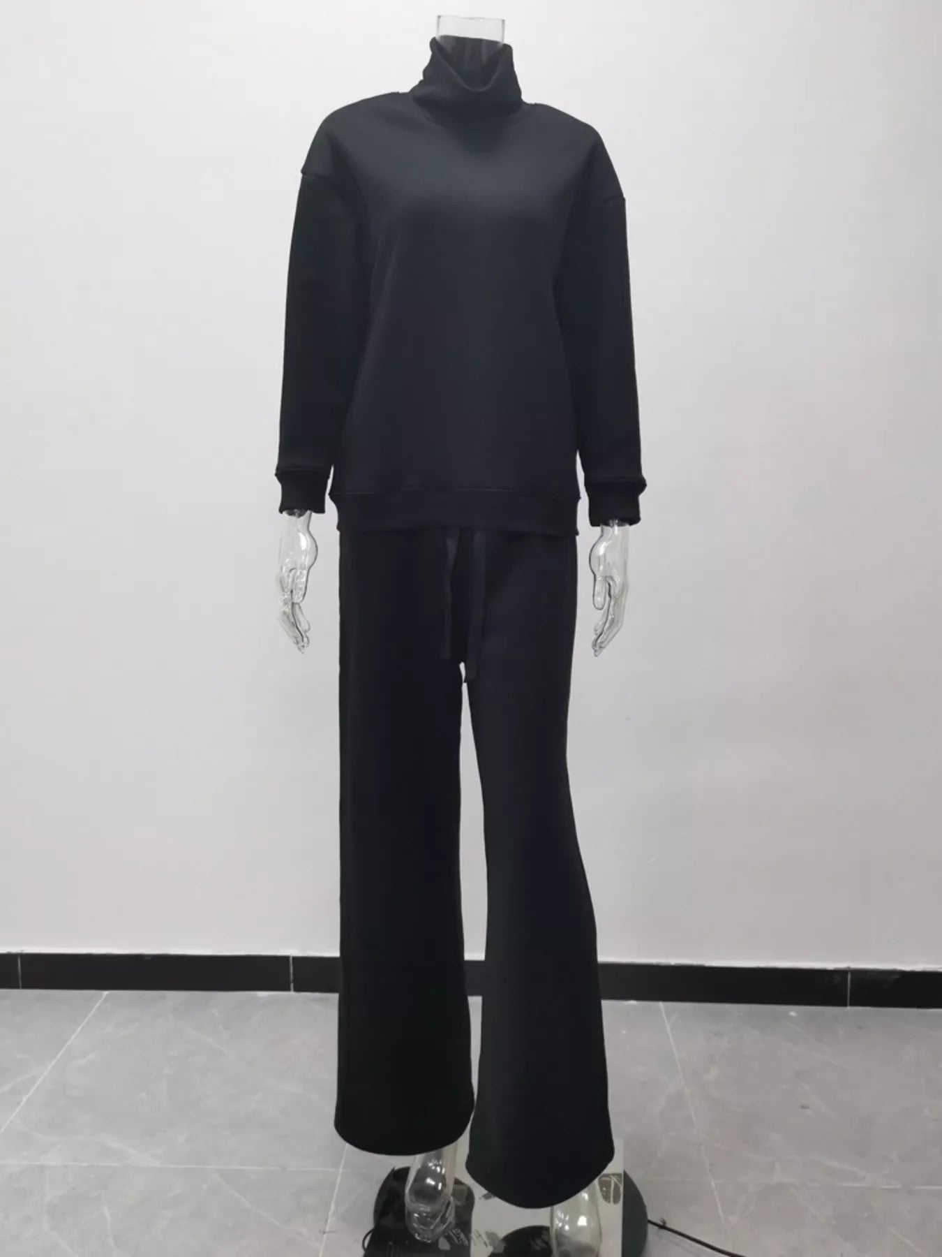 Hazel Blues® | Turtleneck Long Sleeve Top and Pants Sweater Set