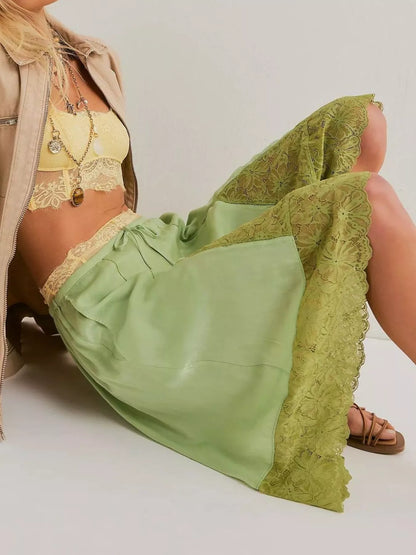 Hazel Blues® |  Lace Detail Shorts