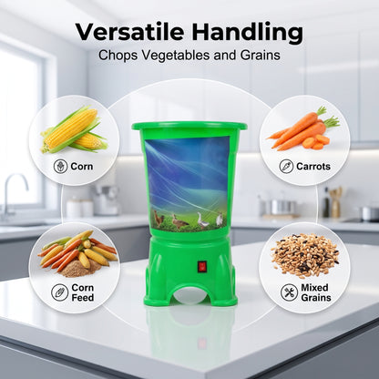 🌿 Electric Poultry Feed Chopper – Fast Vegetable & Green Feed Shredder For Farm Use 🐔