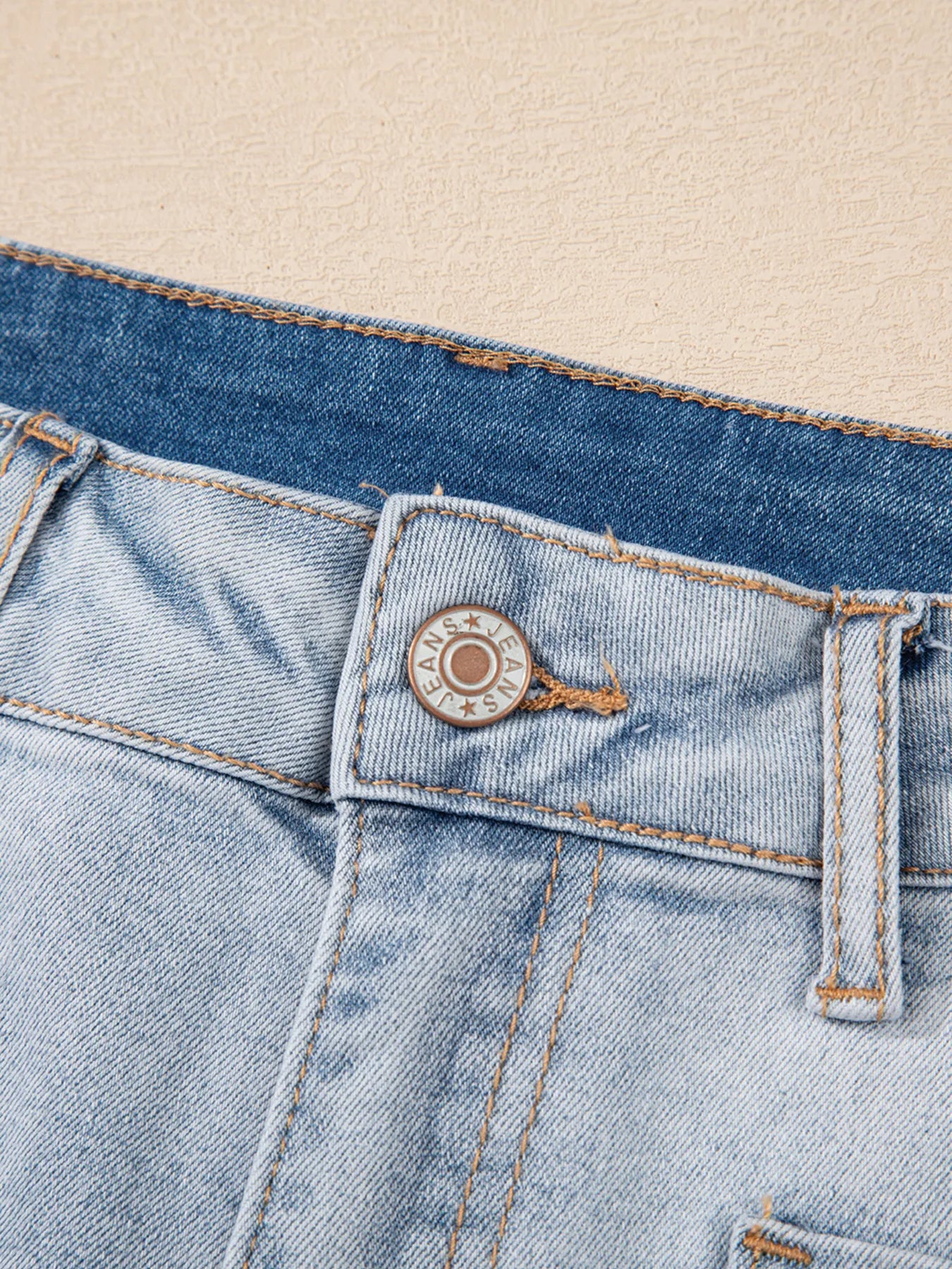 Hazel Blues® |  Wash High Rise Denim Shorts