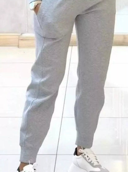 Hazel Blues® |  Casual Chic Cropped Sweatshirt and Jogger Set