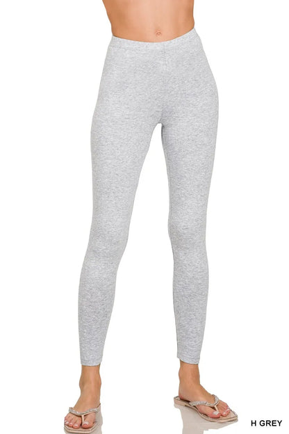 Hazel Blues® |  Zenana Premium Cotton Full Length Leggings