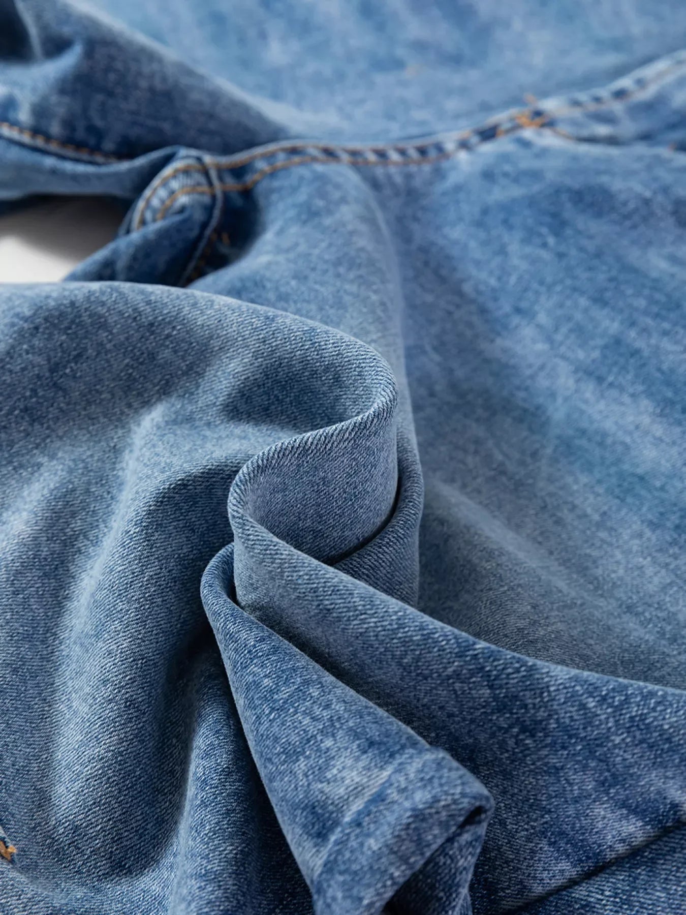 Hazel Blues® |  Seam Detail Loose Fit Cropped Jeans