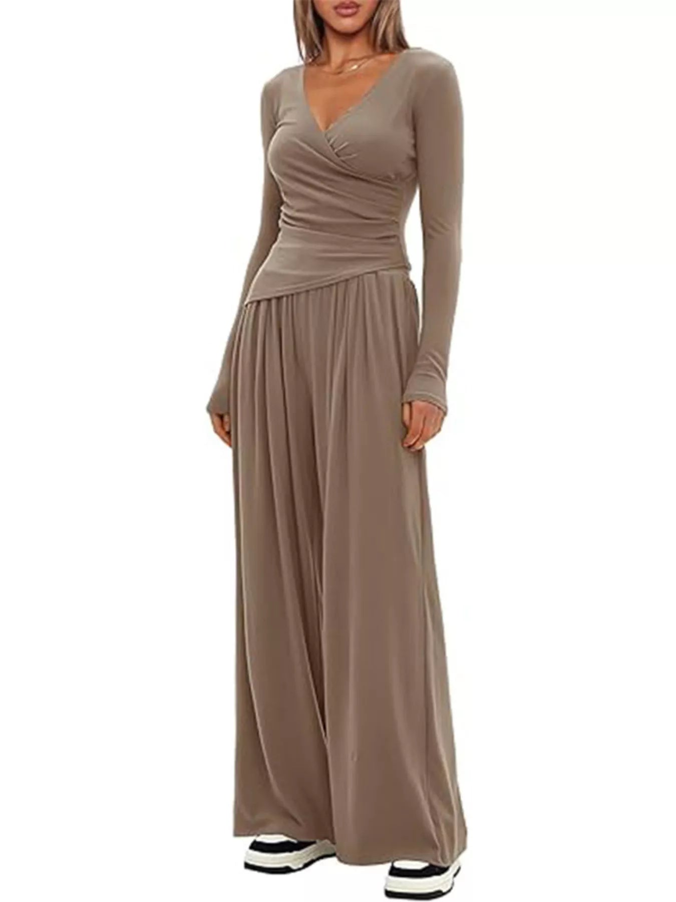 Hazel Blues® |  Casual Long Sleeve Top and Pants Two-Piece Set
