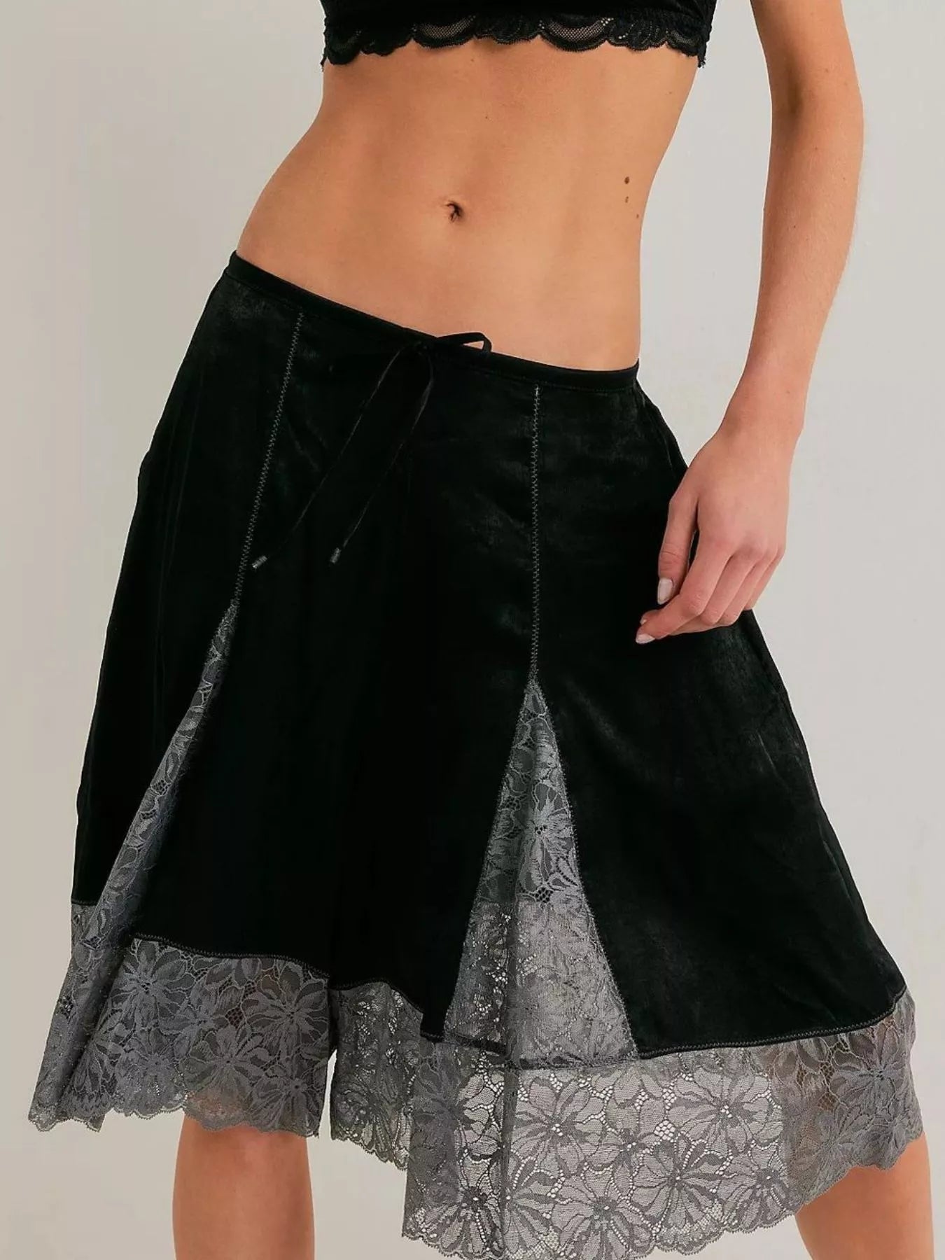 Hazel Blues® |  Lace Detail Shorts