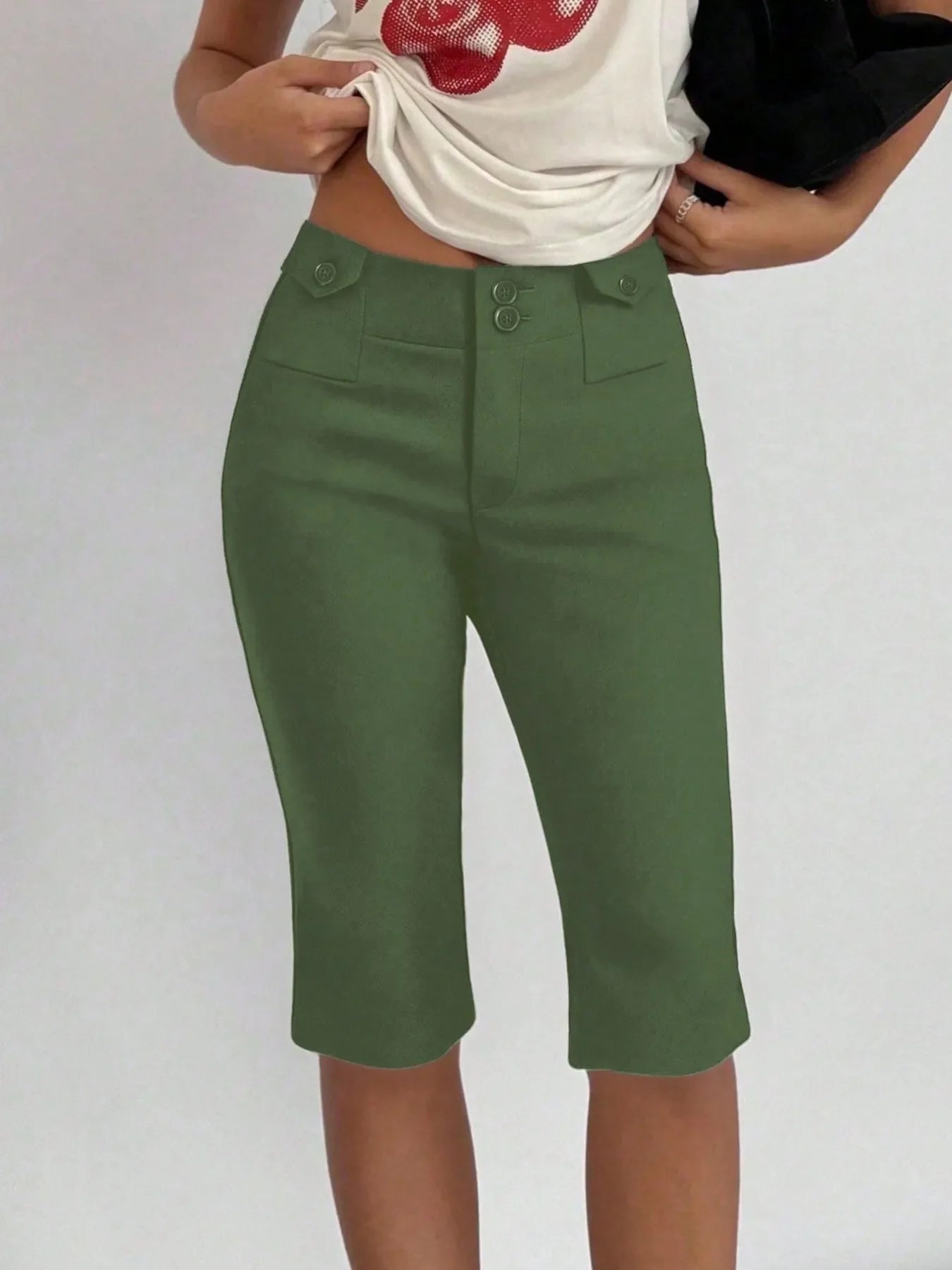 Hazel Blues® |  High-Waisted Shorts