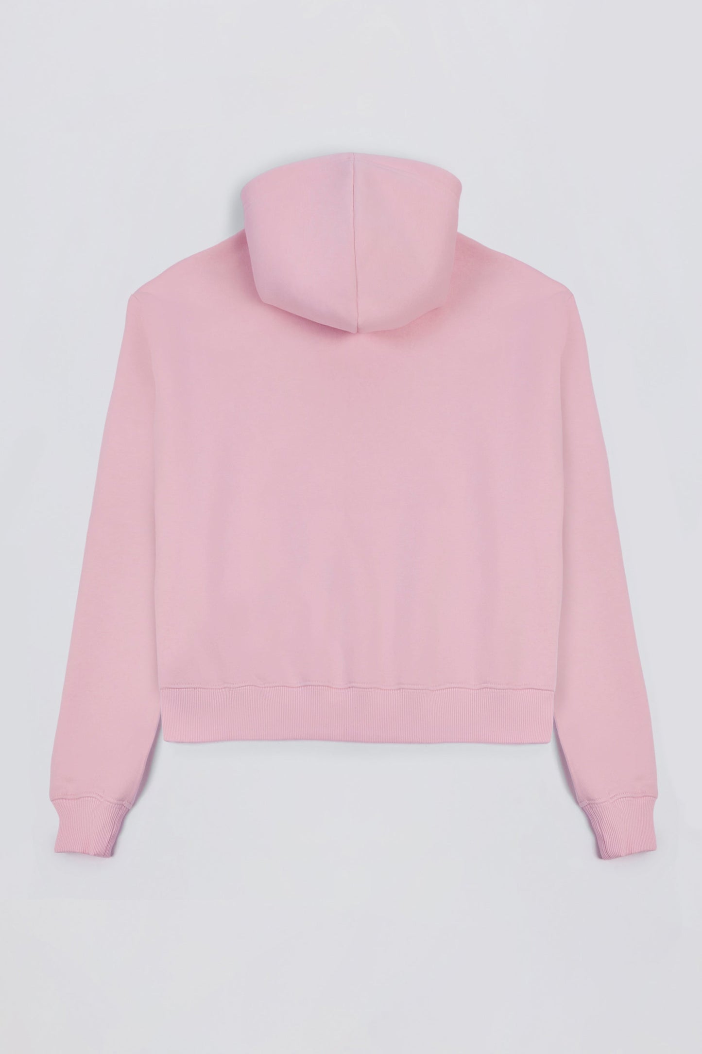 Embroidered Oversized Hoodie in Powder Pink