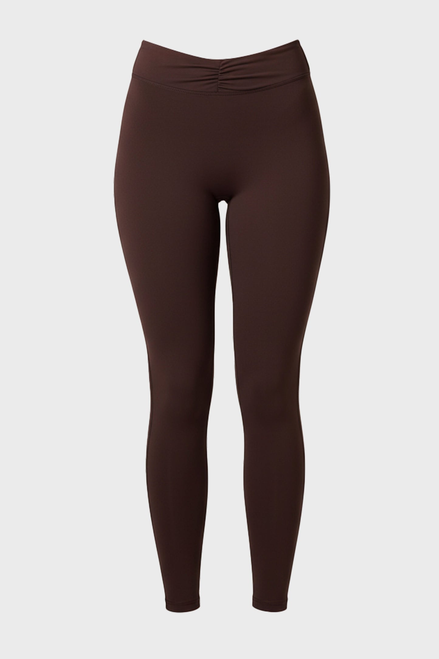 Soft Active Ruched Leggings in Espresso