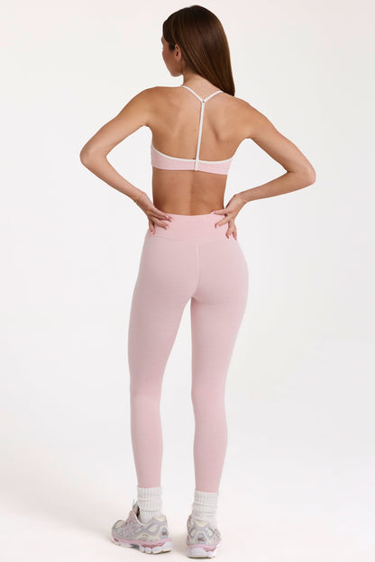 Soft Active Leggings in Blush Marl