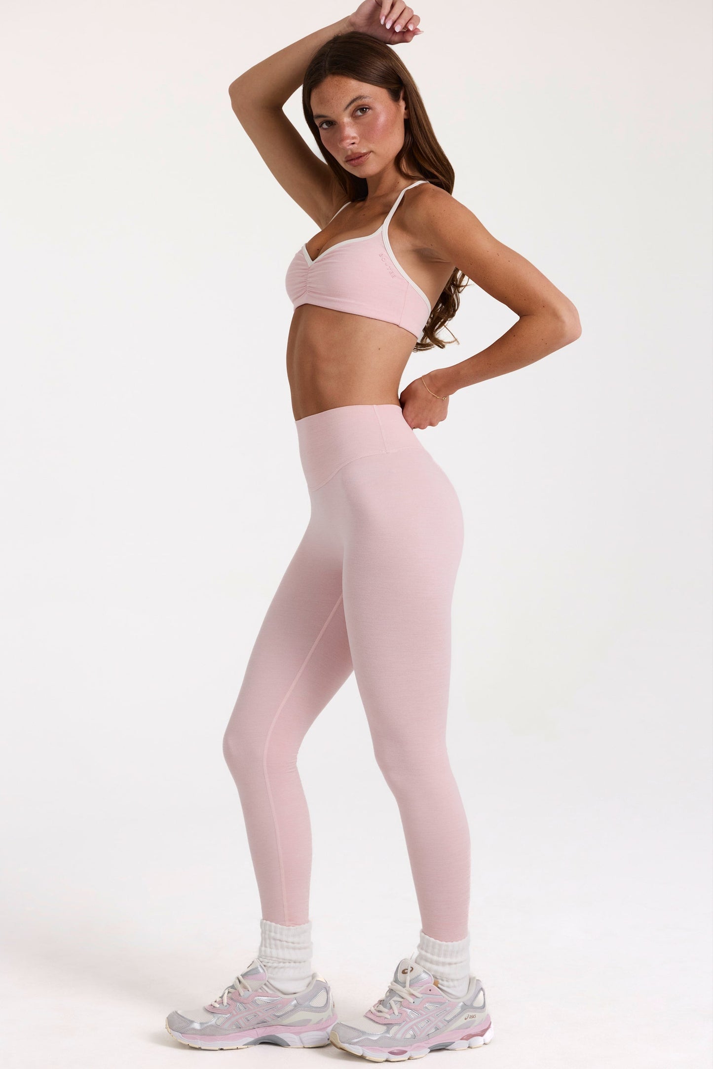 Soft Active Leggings in Blush Marl