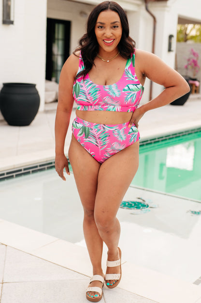 Hazel Blues® |  Barbados Tropical Print Swim Bottoms