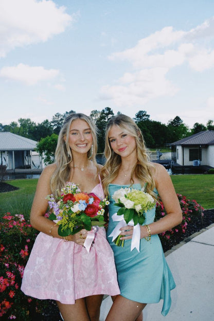 Strapless Grey Ruched Short Homecoming Dress
