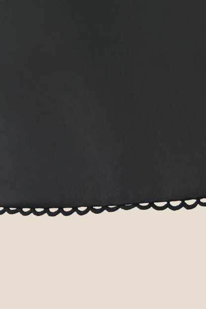Long Sleeves Black Lace Mini Party Dress