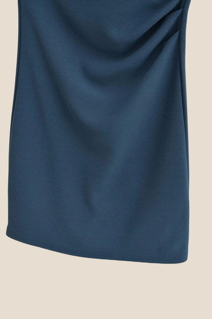 Navy Blue Convertible Bodycon Short Dress