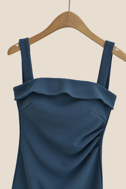 Navy Blue Convertible Bodycon Short Dress