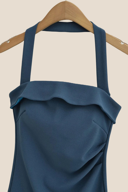 Navy Blue Convertible Bodycon Short Dress