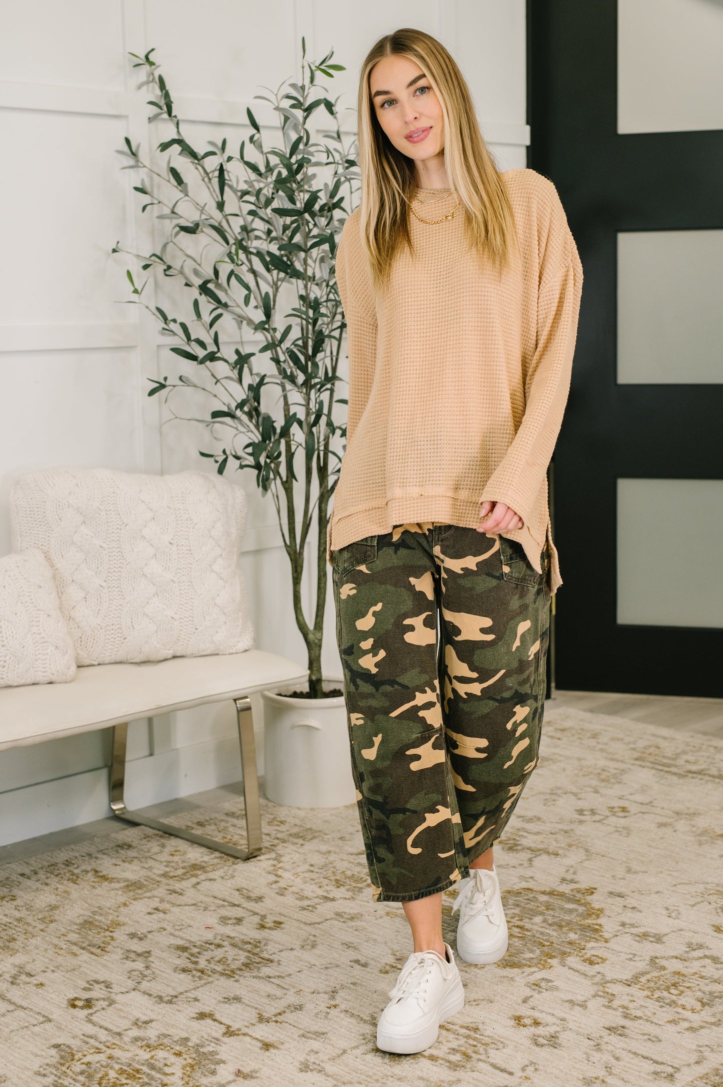 Hazel Blues® |  Now You See Me Camo Cargo Pants