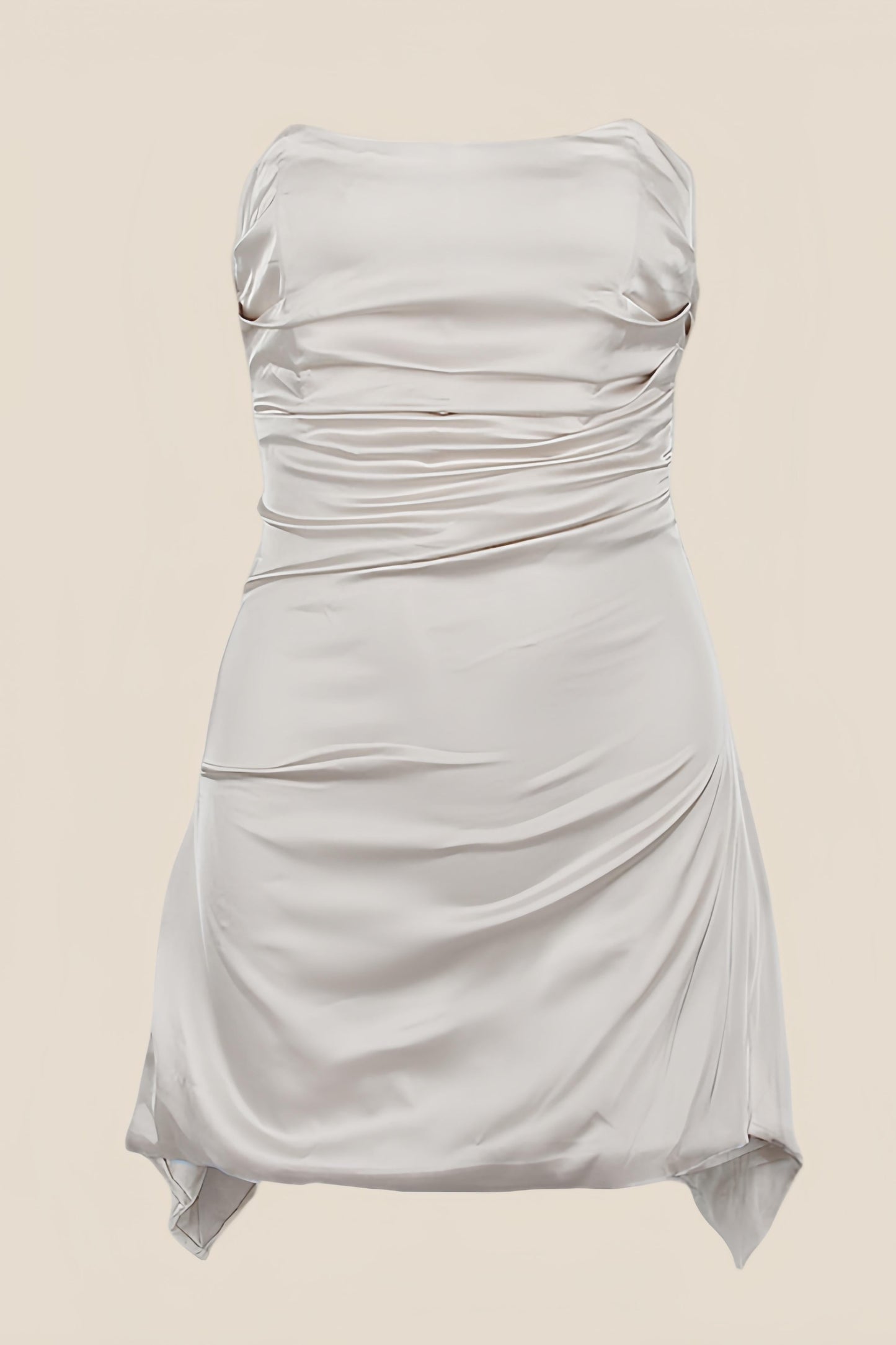 Strapless Floral Ruched Short Homecoming Dress