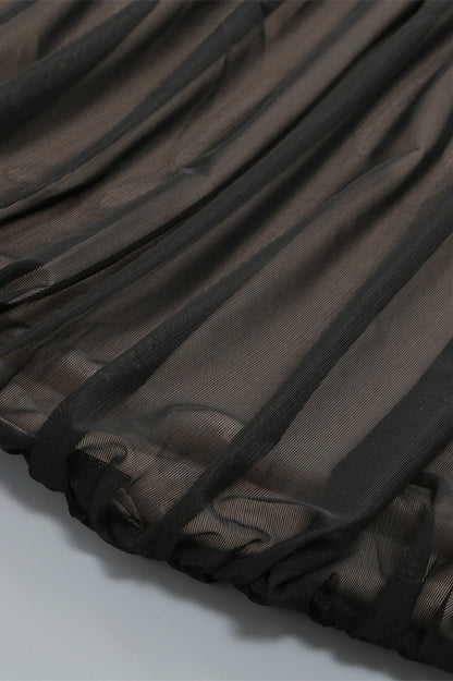 Off the Shoulder Black Ruched Fitted Long Dress