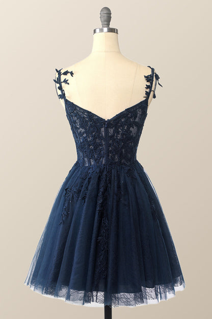 Off the Shoulder Hot Pink Lace Short Homecoming Dress
