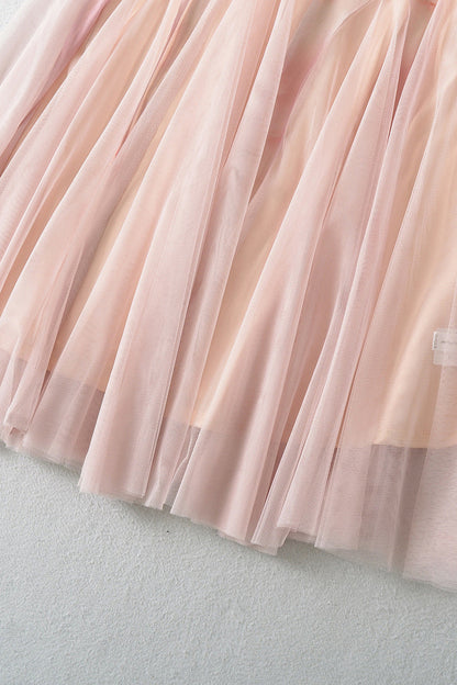 Light Pink Floral Print Mermaid Long Dress
