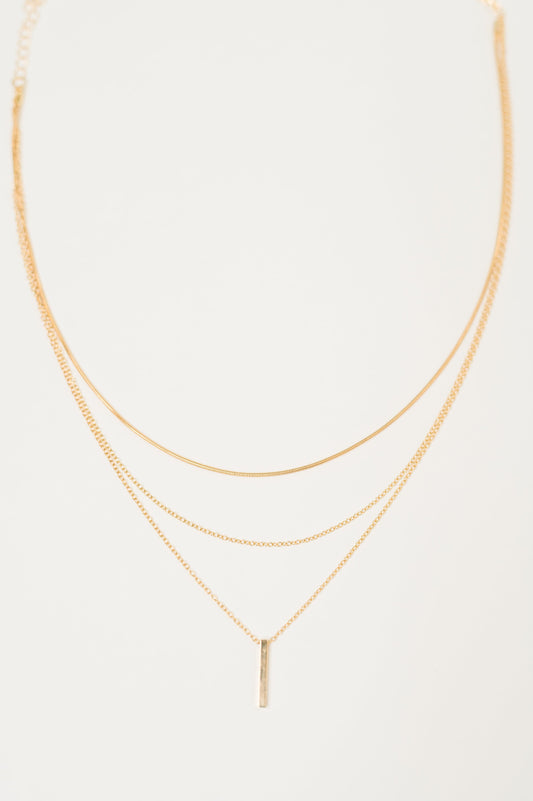 Hazel Blues® |  The Signature Set Layered Necklace Set in Gold