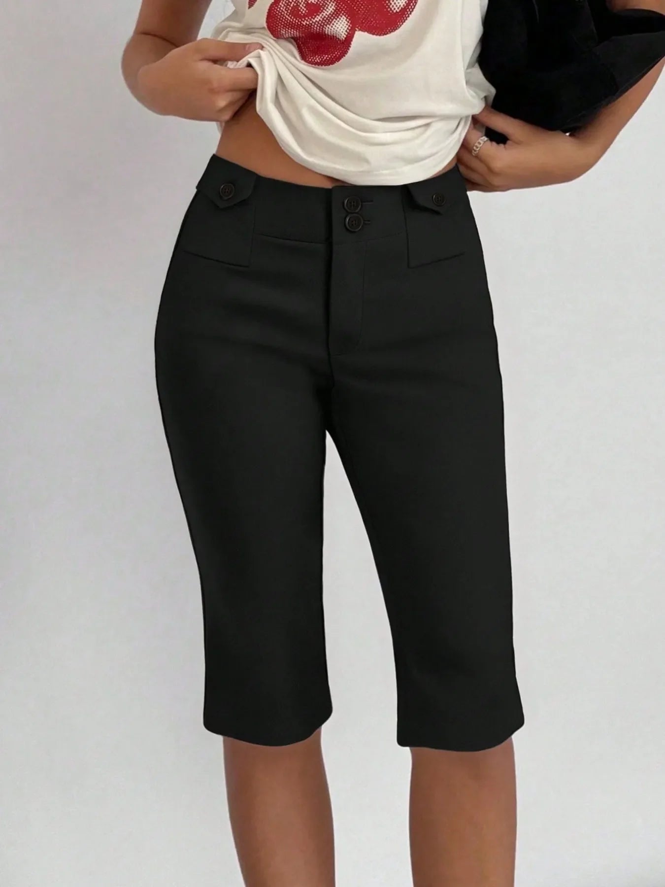 Hazel Blues® |  High-Waisted Shorts