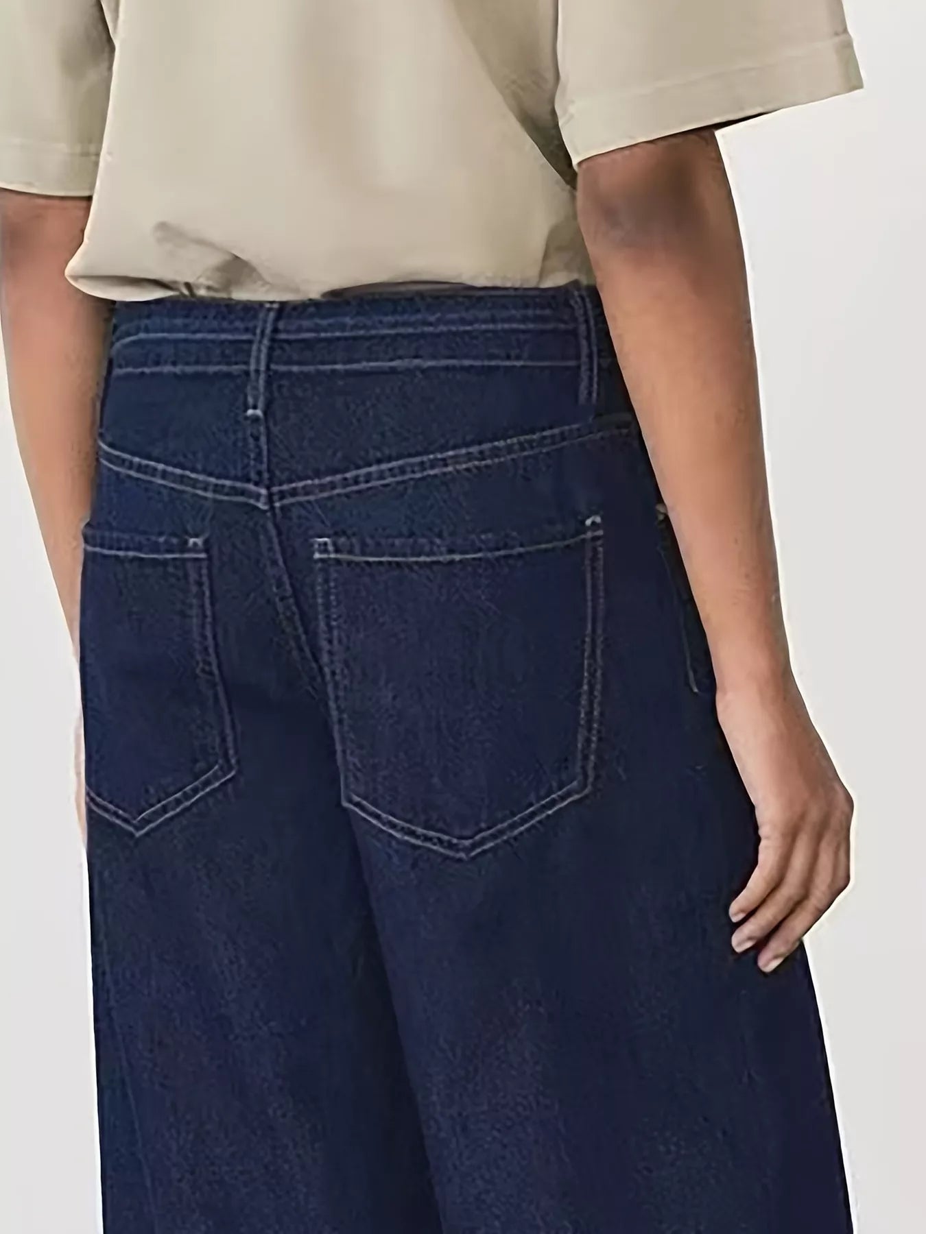 Hazel Blues® |  Tied Loose Fit Flare Jeans