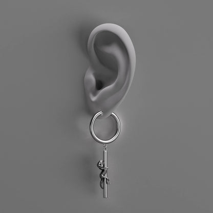 ANCIENT DRAGON FOSSIL EARRINGS
