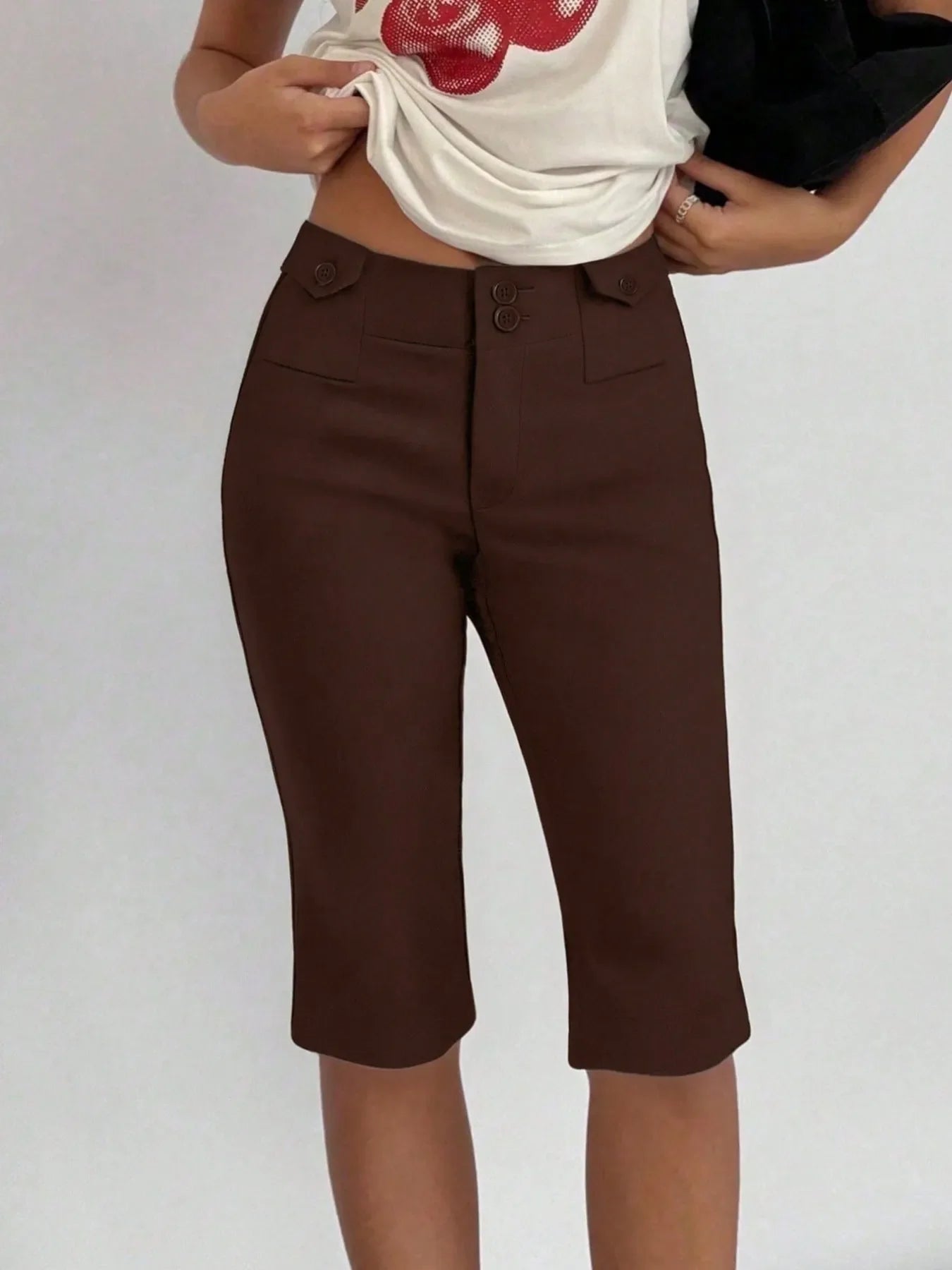 Hazel Blues® |  High-Waisted Shorts