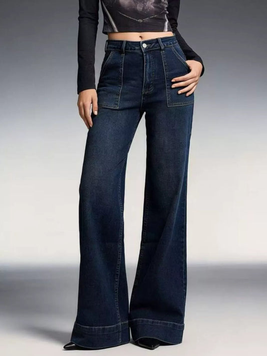 Hazel Blues® |  High-Waisted Flare Leg Jeans