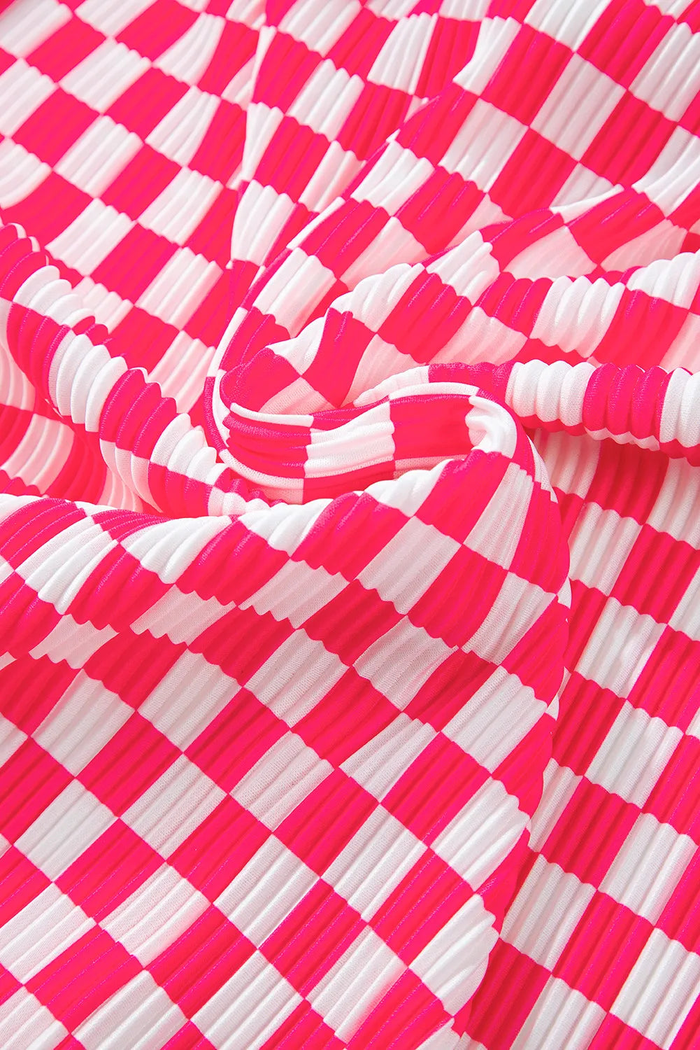 Hazel Blues® |  Checkered Button Up Top and Pants Lounge Set