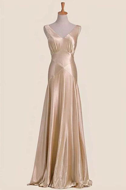 Light Blue V Neck Sheath Long Party Dress