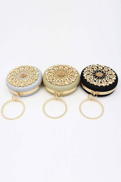 Cute Rhinestone Single Handle Clutch Bag