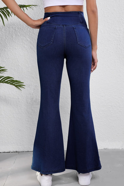Hazel Blues® |  High-Waisted Flare Jeans