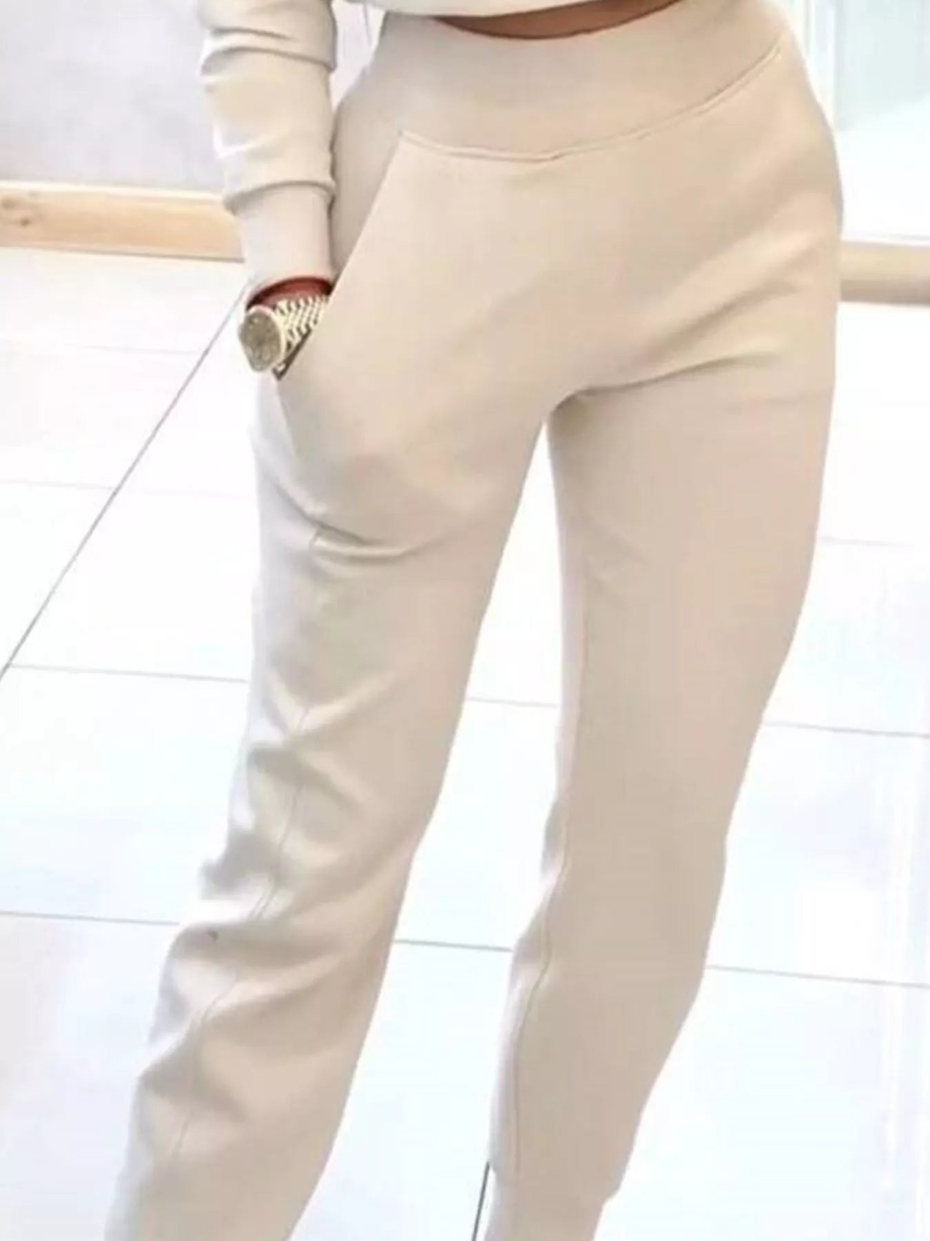 Hazel Blues® |  Casual Chic Cropped Sweatshirt and Jogger Set