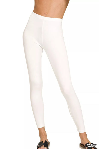 Hazel Blues® |  Zenana Premium Cotton Full Length Leggings