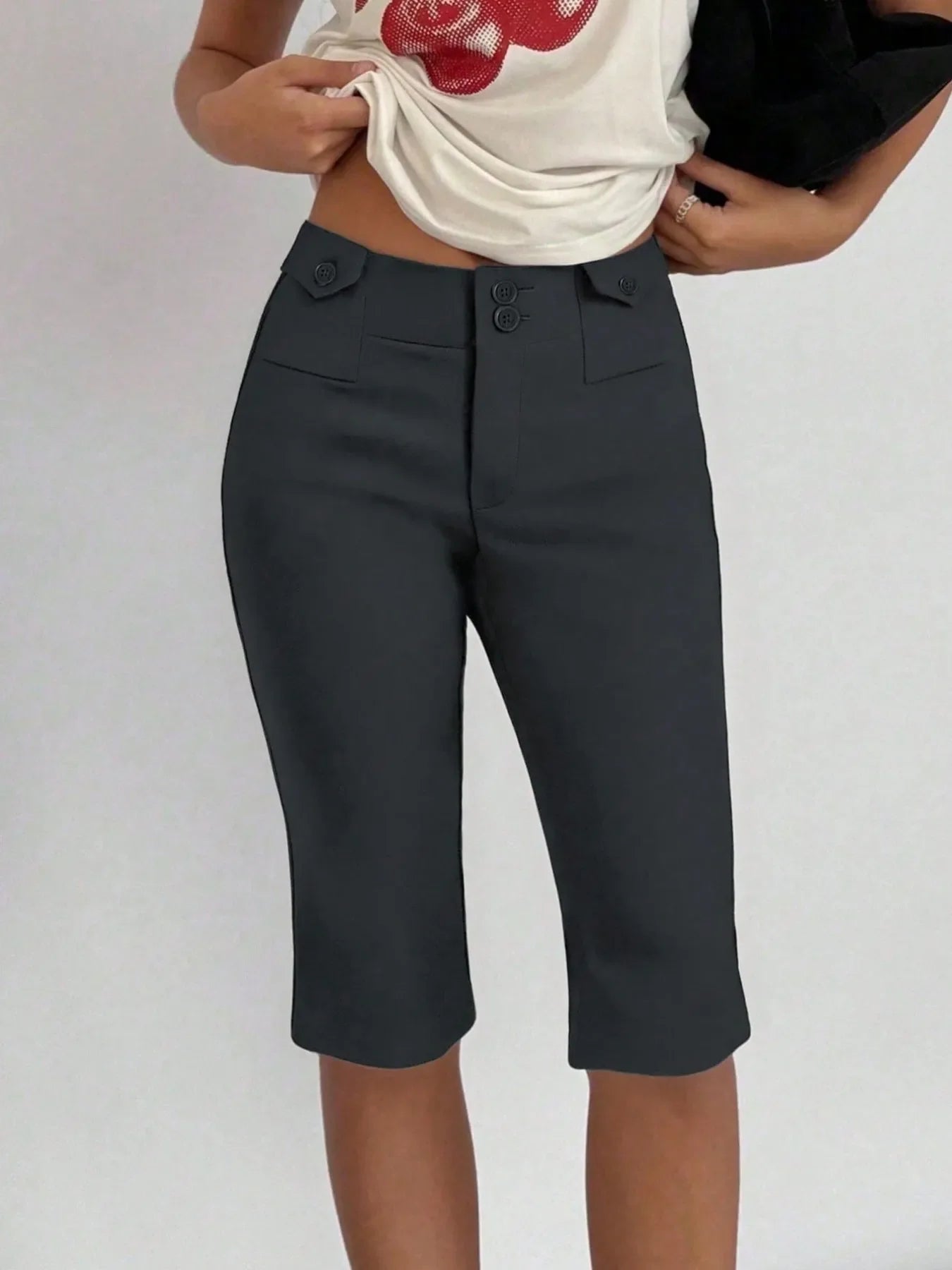 Hazel Blues® |  High-Waisted Shorts