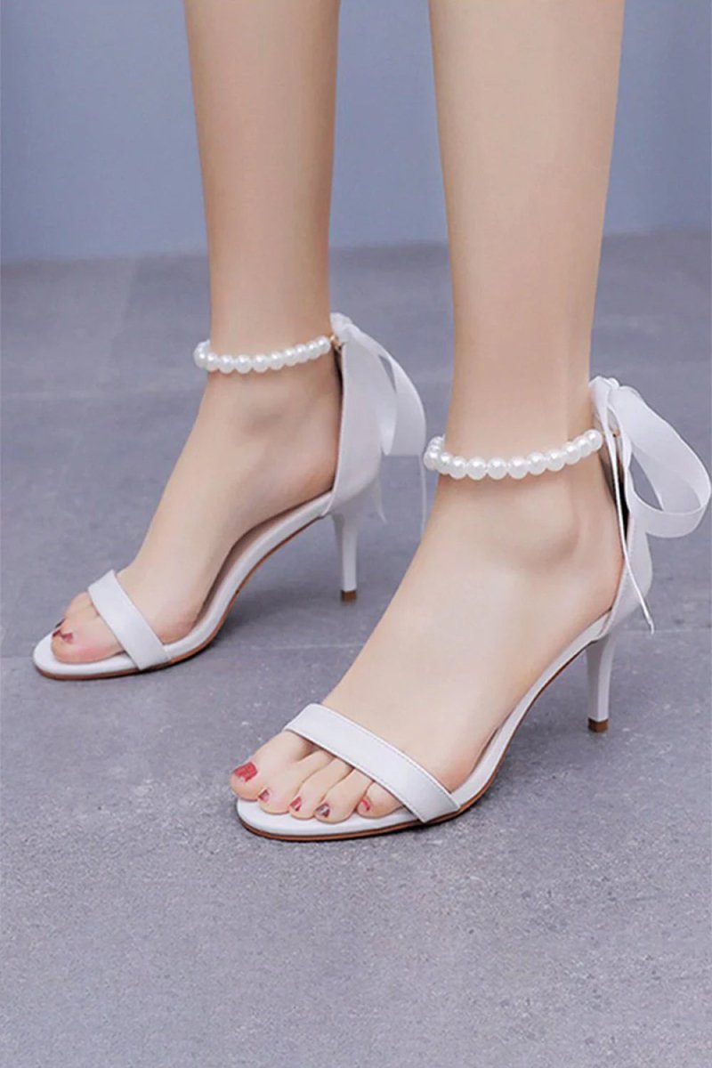 Elegant Open Toe Ankle-Strap Stiletto Sandals