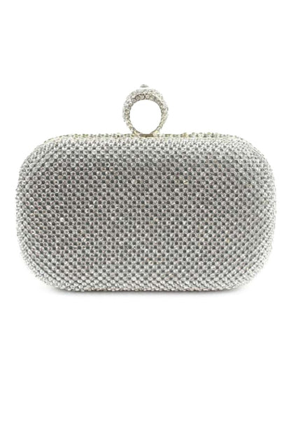Fascinating Rhinestone With Glitter Adjustable Clutches